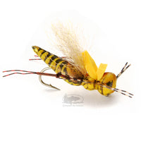 KK's Henneberry Hopper - Yellow - Grasshopper Terrestrials - Fly Fishing Flies