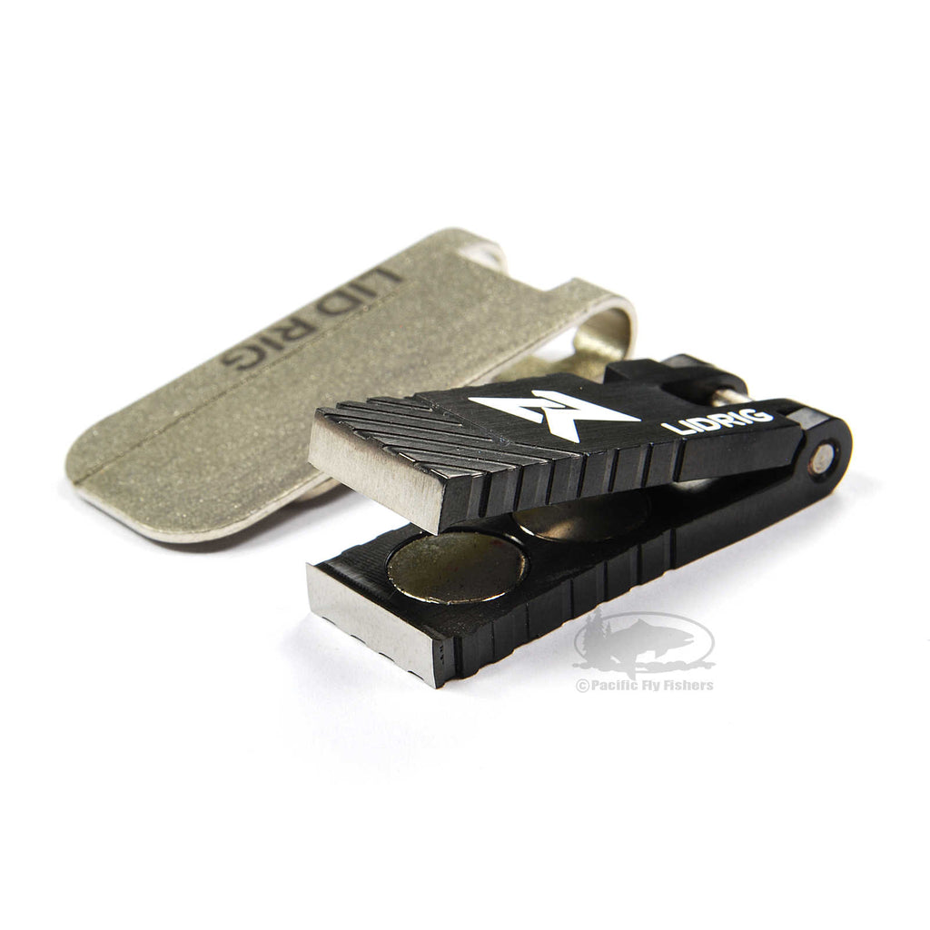 Lid Rig Magnetic Fishing Line Nipper System w/ Hook Sharpener Clip