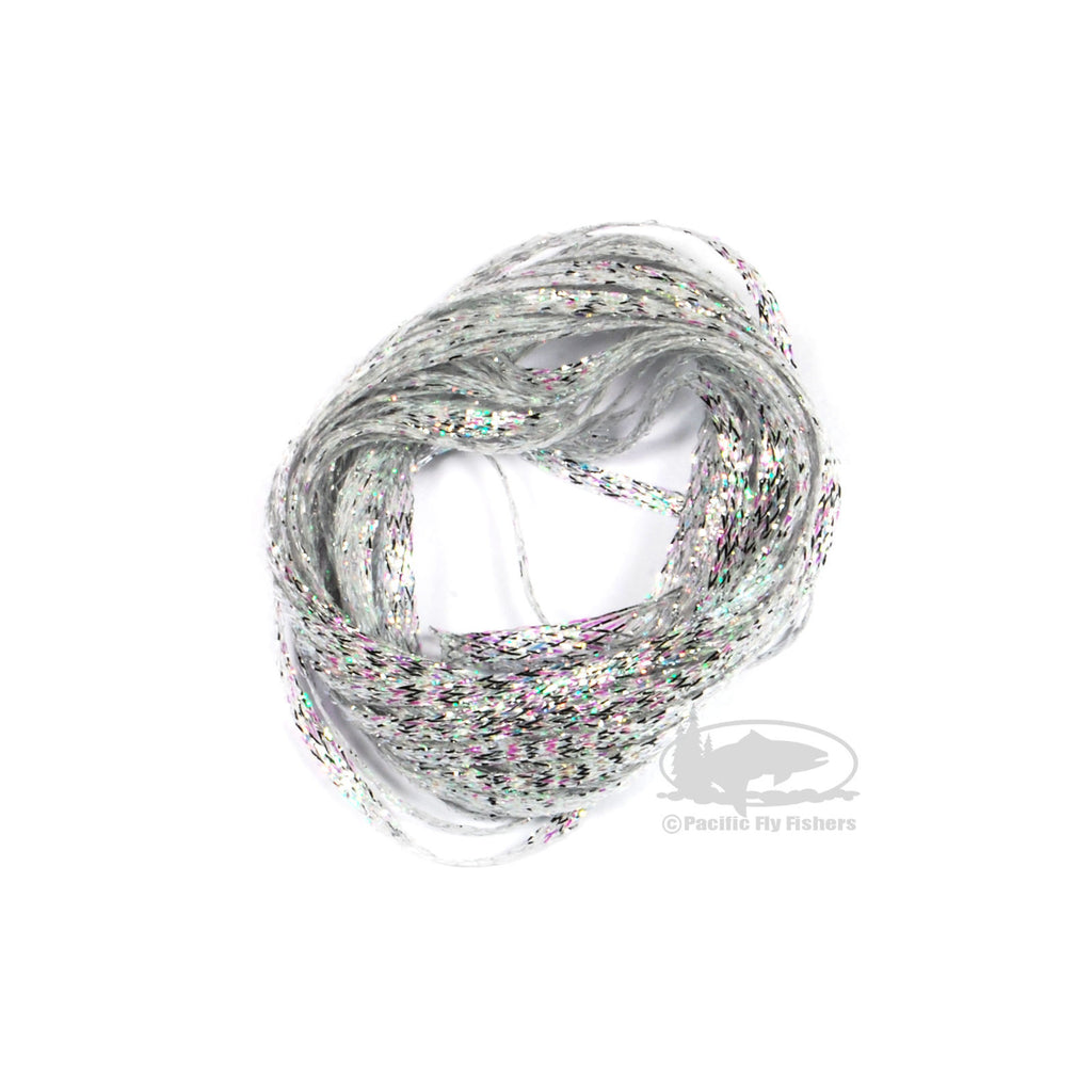 Mini Flat Fly Braid - Shimmer Silver