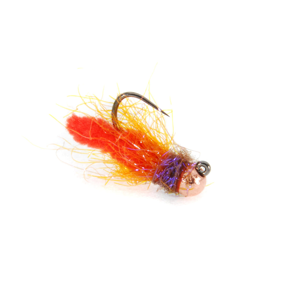 Mini Mopsicle Jig - Orange - Tungsten Jig Flies - Nymphs