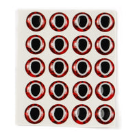 Oval Pupil 3D Eye - Red / Black