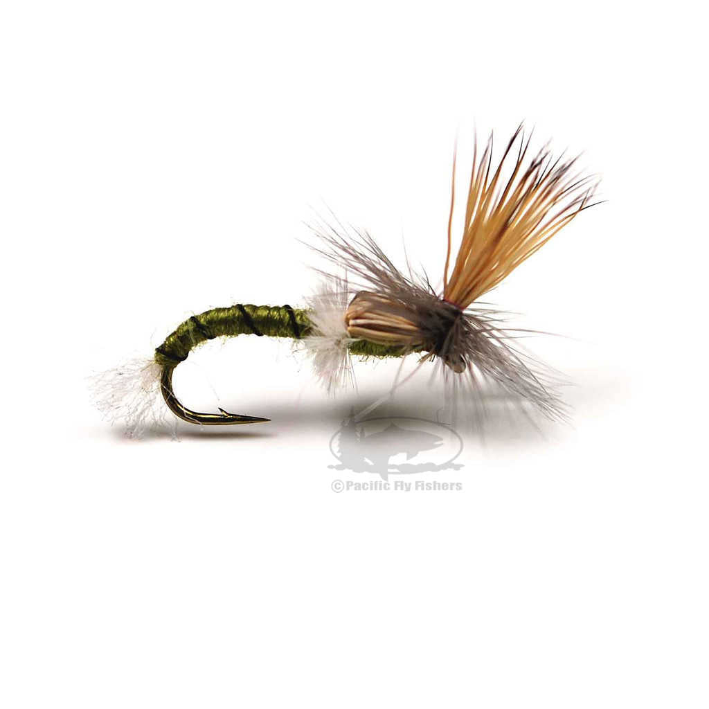 Para Midge Emerger - Olive - Midge Chironomid Dry Fly Fishing Flies
