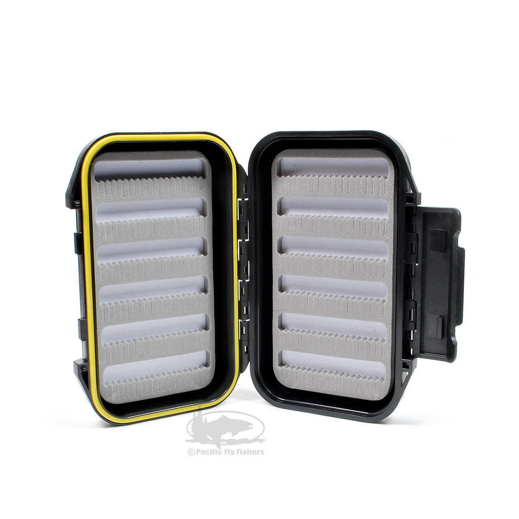 PFF Small Waterproof Slit Foam Fly Box - Black