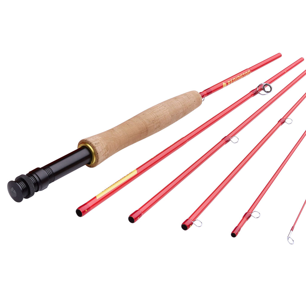 Redington Trace Fly Rod with Rod Tube (T-276-4) 4 Piece Rod 2 Weight 7 ft 6  in