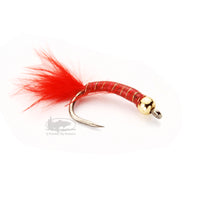Phil Rowley's Holo Worm - Bloodworm - Chironomid Larva - Stillwater Lake Fly Fishing Flies
