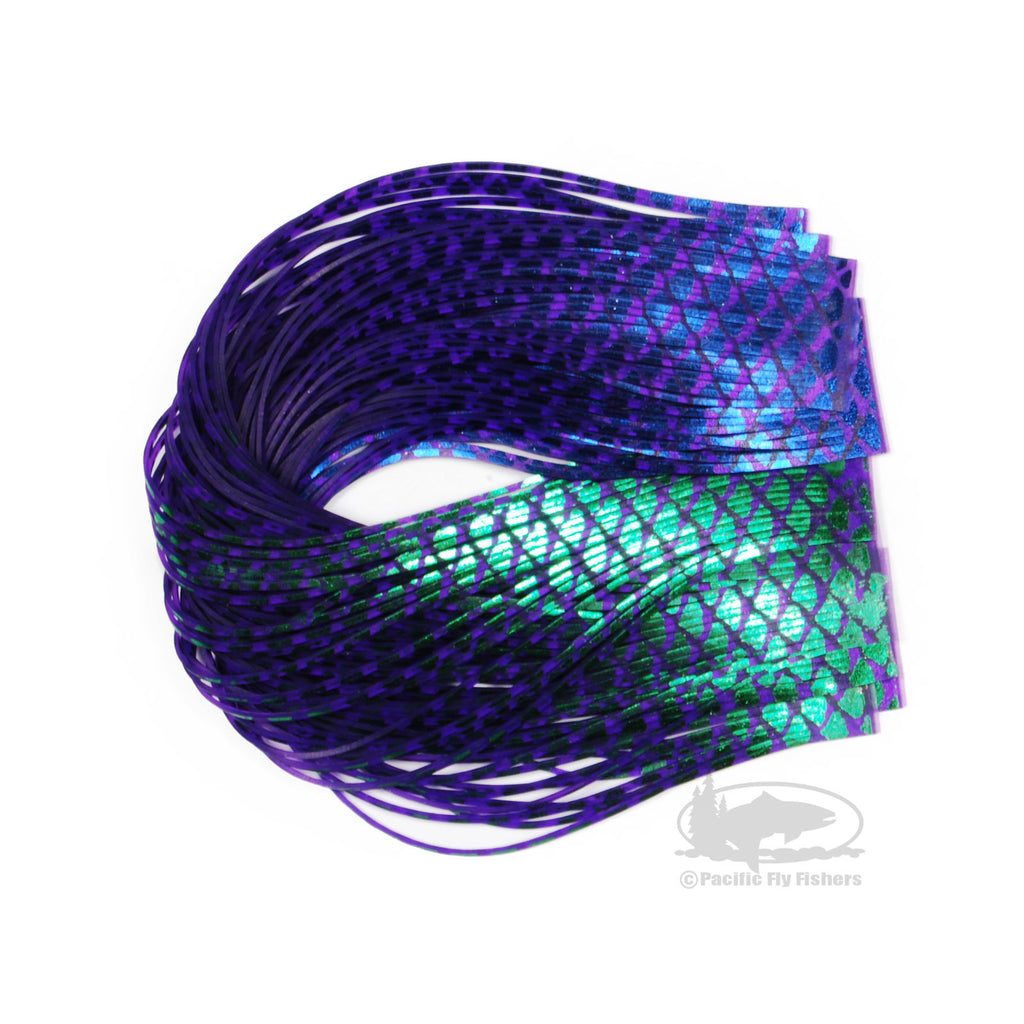 Senyo's Fusion Foil Legs - Barred Blue Green