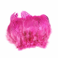 Silver Pheasant Feathers - Hot Pink