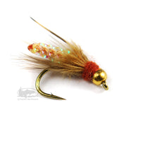 Silvey's Beadhead Pupa - Tan - Bead Head Caddis - Fly Fishing Flies