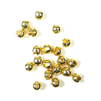 Slotted Tungsten Beads - Gold