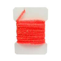 Speckled Chenille - Pearl / Fl Orange