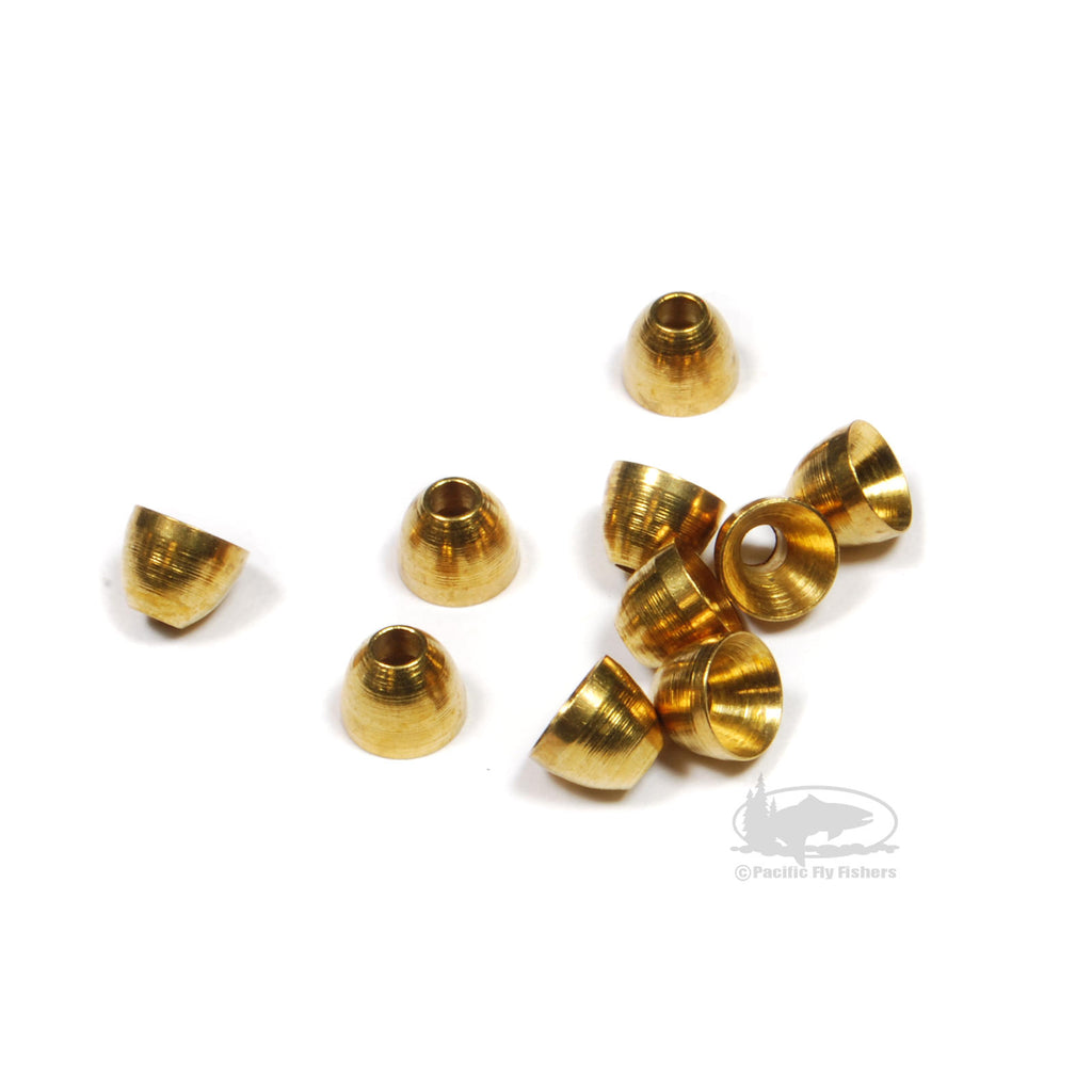 Tube Fly Cone Heads - Brass
