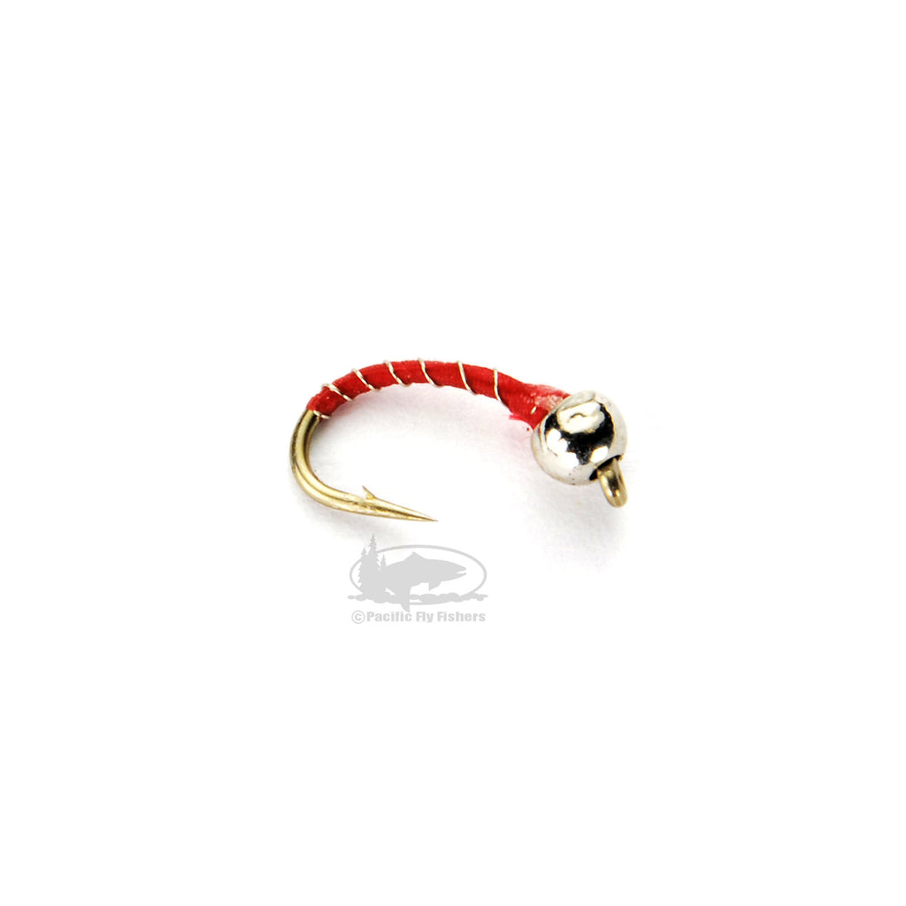 Tungsten Zebra Midge - Red - Fly Fishing Flies