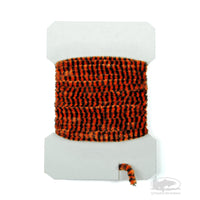 Variegated Chenille - Black Orange - Fly Tying Materials