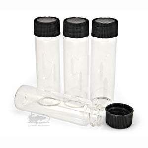 Glass Specimen Vials - 4 Dram - Screw Top - Pacific Fly Fishers