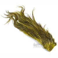 Hareline Half Grizzly Saddles - Olive