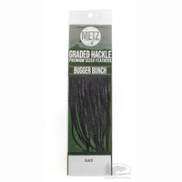 Metz Graded Hackle Bugger Bunch - Black