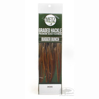 Metz Graded Hackle Bugger Bunch - Brown
