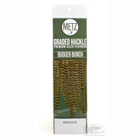 Metz Graded Hackle Bugger Bunch - Olive Grizzly