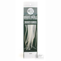 Metz Graded Hackle Bugger Bunch - White
