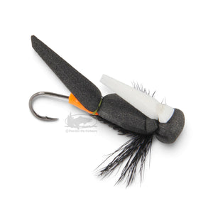 Morrish Hitched Tube Skater - Black - Steelhead Dry Flies - Pacific Fly Fishers