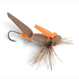 Morrish Hitched Tube Skater - October Caddis - Steelhead Dry Flies - Pacific Fly Fishers