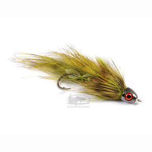 Sculpzilla Jr. - Olive - Solitude Fly Company - Articulated Trout Streamer Fly