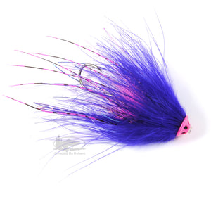 Stu's Metal Head Tube - Purple & Pink - Aqua Flies - Steelhead Tube Fly