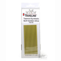 Hareline Tapered Synthetic Quills - Golden Olive