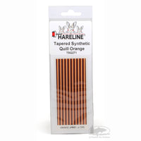 Hareline Tapered Synthetic Quills - Orange