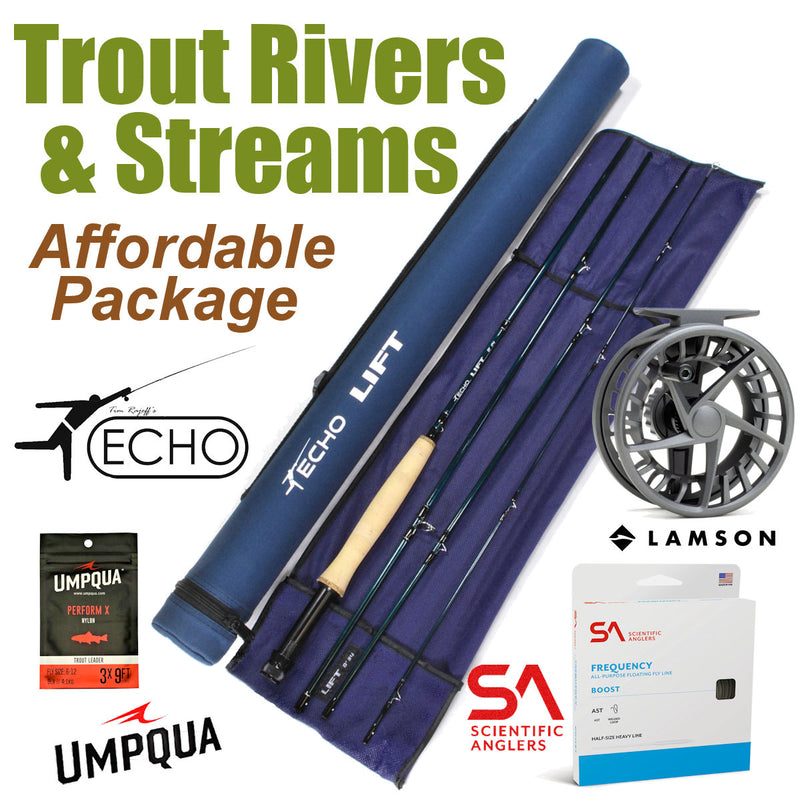 Trout Rivers Affordable Rod Reel Outfit Pacific Fly Fishers