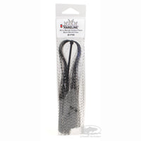 Micro Barred Voodoo Fibers - Black Barred Clear
