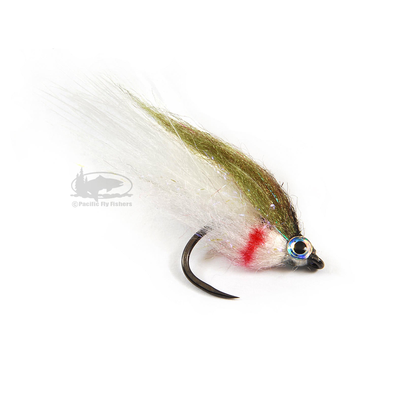 Fulling Mill Baby Fat Minnow Olive & White 8