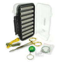 Dr. Slick Fly Fishing Tools Gift Set - Scissor Clamps, Cyclone Nippers, Retractor and Fly Box.