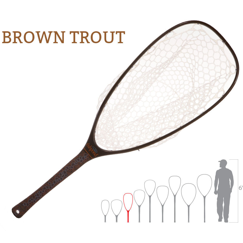 brown trout fishing net Fishpond Nomad Emerger Net
