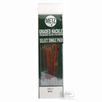 Metz Graded Hackle Select Single Packs - Brown