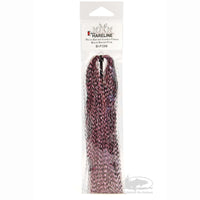 Micro Barred Voodoo Fibers - Black Barred Pink - Fly Tying