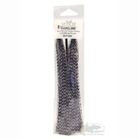 Micro Barred Voodoo Fibers - Black Barred Purple - Fly Tying