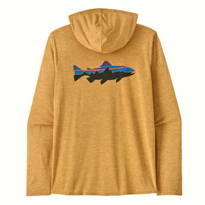 Patagonia Capilene Daily Graphic Hoody - Fitz Roy Trout: Beeswax Tan X-Dye