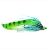Pay Dirt - Herring - Chartreuse and Blue - Silver Coho Salmon Flies