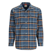 Simms Coldweather Shirt - Neptune/Sun Glow Ombre Plaid