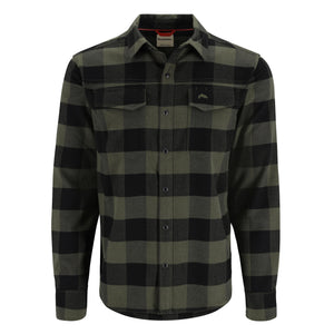 Simms Gallatin Flannel Fishing Shirt - Loden Buffalo Check