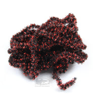 Fly Fish Food Stillwater Chenille - Black Red Leech - Fly Tying Materials