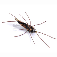 Tungsten Pat's Rubber Legs - Black and Brown - Stonefly Nymphs - Fly Fishing Flies