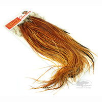 Whiting Dry Fly Saddle Hackle - Barred Dark Ginger