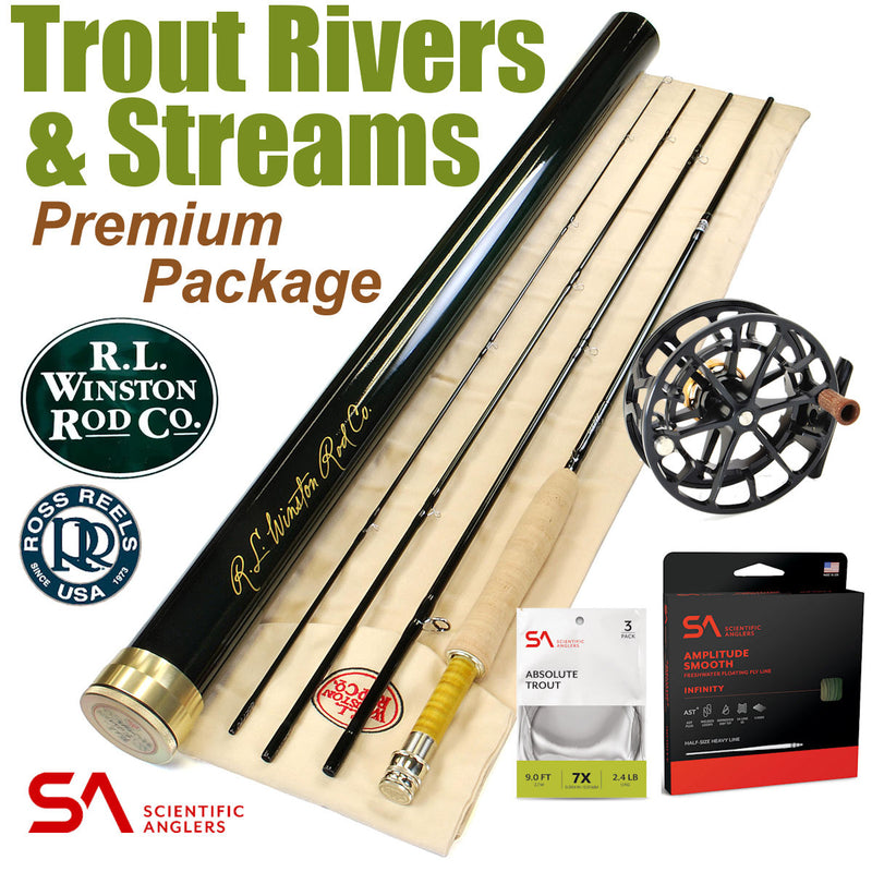 Trout Rivers Winston Air Premium Rod Reel Outfit