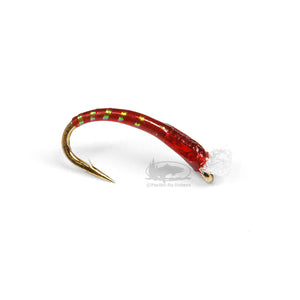 3D Glass Chironomid - Red - Chironomid Pupa - Fly Fishing Flies