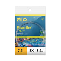 RIO 7.5ft Powerflex Trout Leaders - 3X