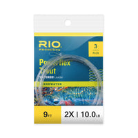 RIO 3 Pack 9ft Powerflex Trout Leaders - 2X