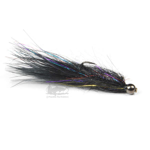 RoundRocks Lead Eye Bunny Leech Streamer Fly - Black, Size 2 - Black 2 by Sportsman's Warehouse