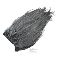 Hareline Bugger Hackle Patches - Dun - Hackle for Wooly Bugger Fly Tying